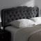 Baxton Studio Lucy Modern Dark Grey Queen Size Headboard 135-7277 - alternate 6